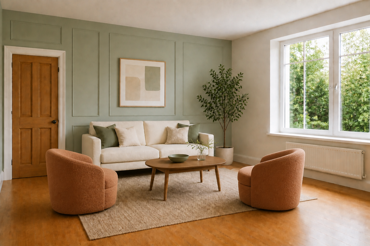 The same room redesigned in Edit anything in your photo style